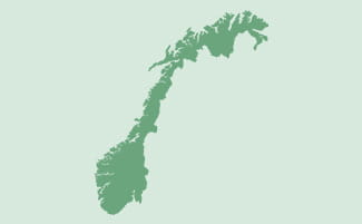 The map of Norway